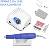 35K/40K/45K Authent 65W Electric Nail Drill Machine Strong 210 plus 105L 102L 2.35mm Model Manicure Pedicure Nail File Bit 1