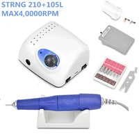 35K/40K/45K Authent 65W Electric Nail Drill Machine Strong 210 plus 105L 102L 2.35mm Model Manicure Pedicure Nail File Bit 1