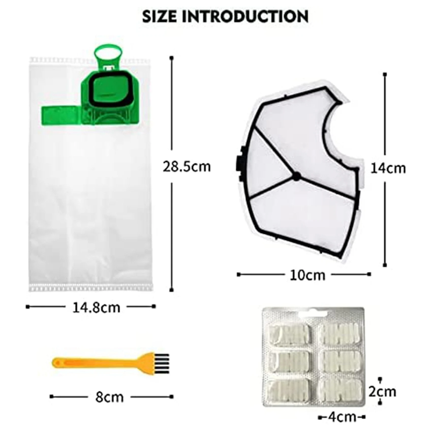 Vorwerk Kobold VK140 VK150-B와 호환되는 Kobold 진공 청소기 가방 키트의 최신 제품