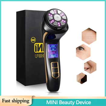 MINI HIFU Facial Radiofrequency Beauty Treatment EMS Micro Current Skin Rejuvenation Lifting Tightening Beauty Instrumentt