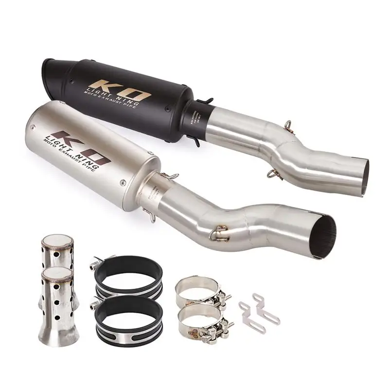 

Left&Right Motorcycle Exhaust Mid Connect Pipe Slip On 51mm Muffler Escape With DB Killer For SUZUKI GSXR1300 2021-2023