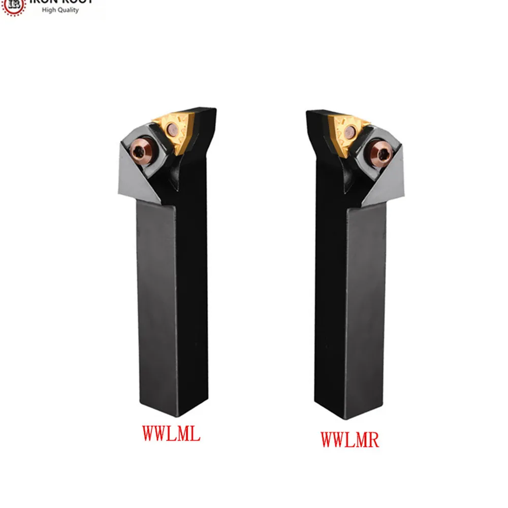 IRON ROOT External Turning Tool Holder WWLNR,WWLNL1616H06 K06 2525M06 CNC lathe cutter For WNMG060408 Carbide inser