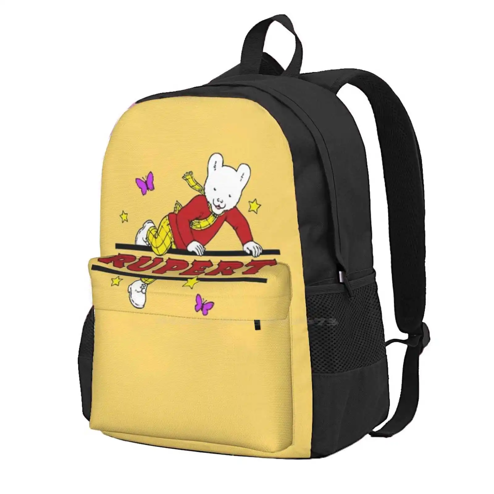 

Rupert Bear детская футболка дизайн Fuuny Rupert медведь горячая Распродажа рюкзак модные сумки Rupert медведь и друзья комиксы Великобритания ностальгия