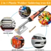 220v/110v portable plastic welding machine welding repair tool soldering iron welding rod welding mesh for car bumper repair 6