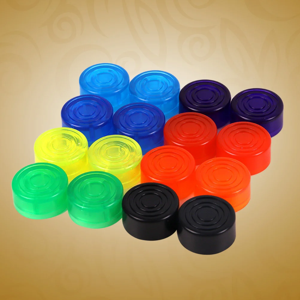 

HEALLILY 10PCS guitar footswitch topper effect pedal protection cap ( )