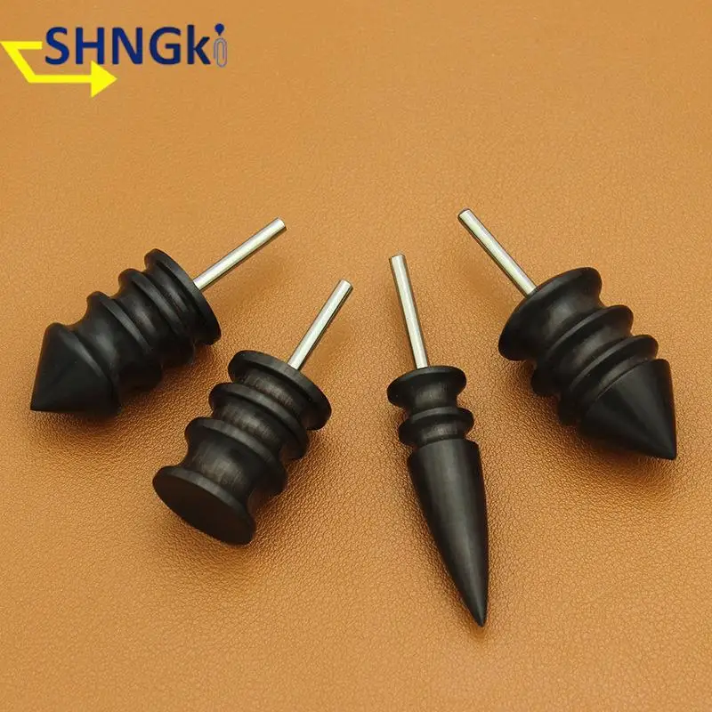 Leather Craft Tools Leather Sewing Tools New Leather Edge Polishing Slicker Flat/Pointed Head Sandalwood Leathers Craft DIY Tool Grinding Head