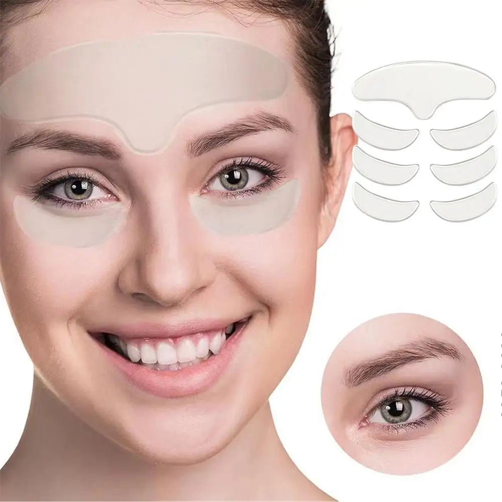 

7Pcs Silicone Anti-Wrinkle Pad Face Forehead Neck Hand Care Sticker Pad Anti-Wrinkle Aging Patch Reusable Skin Lifting Tool