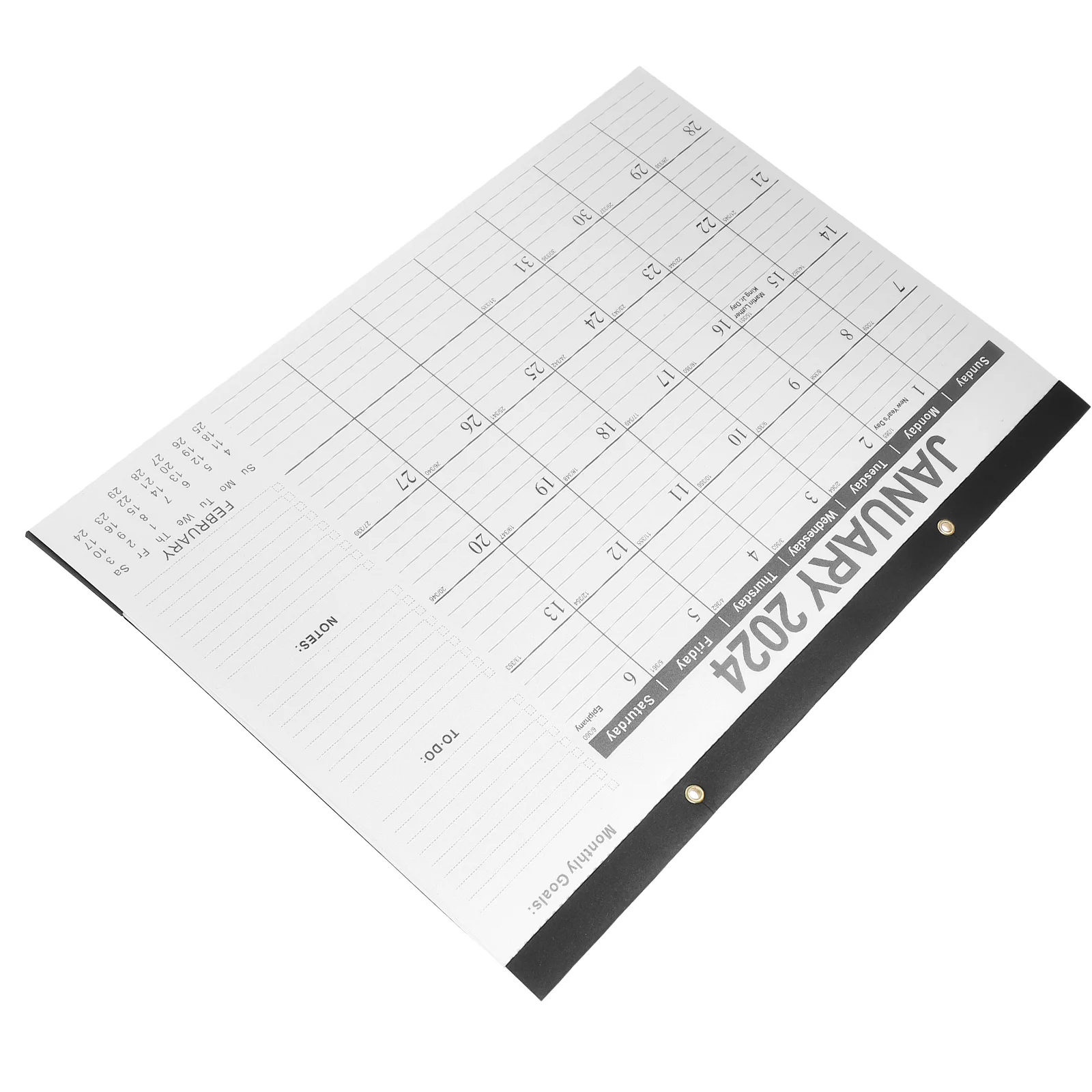 

English Calendar Monthly Noting Hanging Household Products Paper 2024-2025 Wall Office Supplies Daily