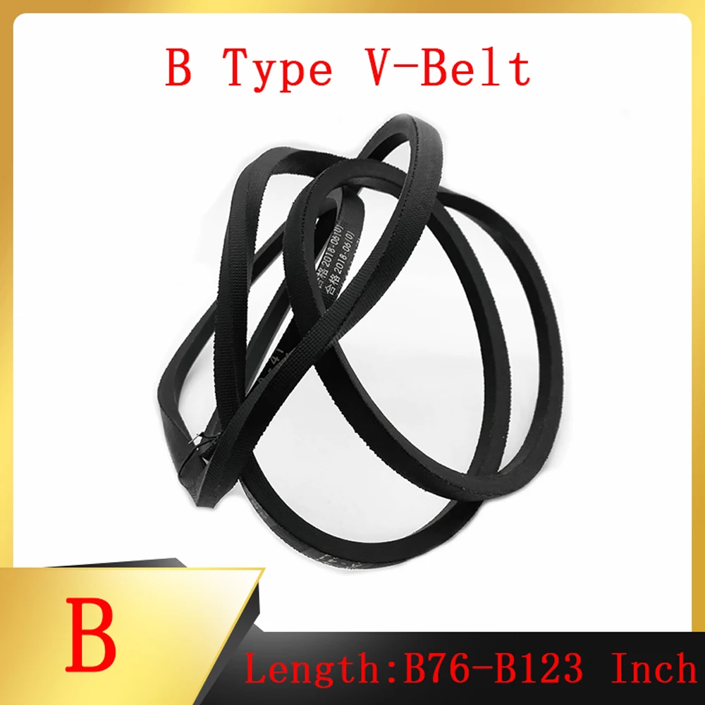 

1Pcs B76-B123 Inch Size B-type Black Triangular Rubber Transmission V-belt Industrial And Agricultural Machinery Equipment