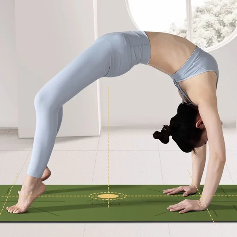 

Yoga Mat Natural Rubber PU For Girls Anti Slip Shock-absorbing Fitness Exercises Dance Soundproofing 5mm Thickening Cushion