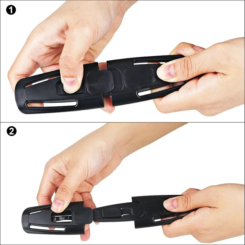 Car Seat Belt Accessory Seat Belt Clip Lock 2pcs Car Baby Safety Seat Strap Belt Harness Chest Clip Buckle Latch Nylon Safe Lock Locking Buckle Clips Car Accessories