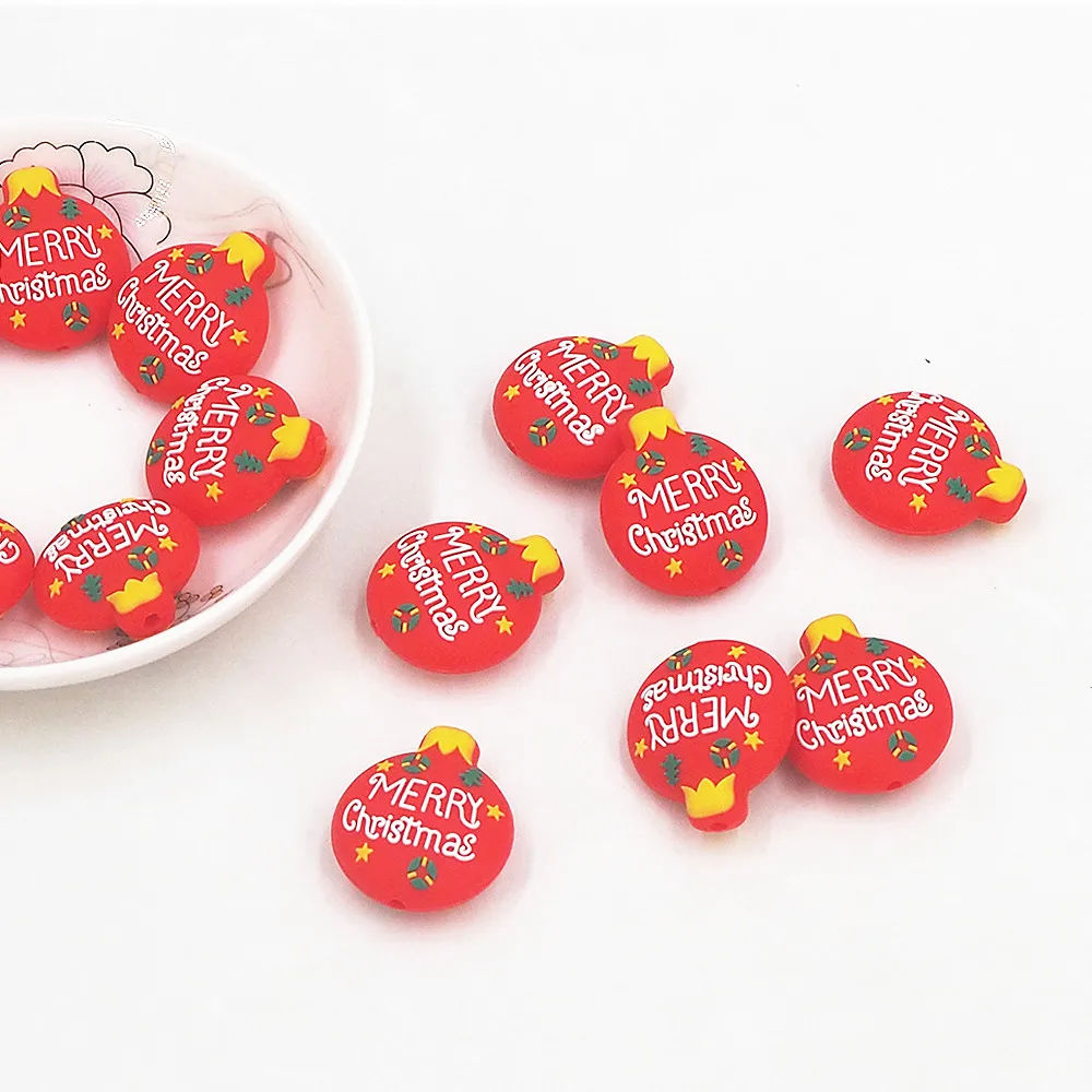 Mixed Color Heart CC Silicone Focal Beads