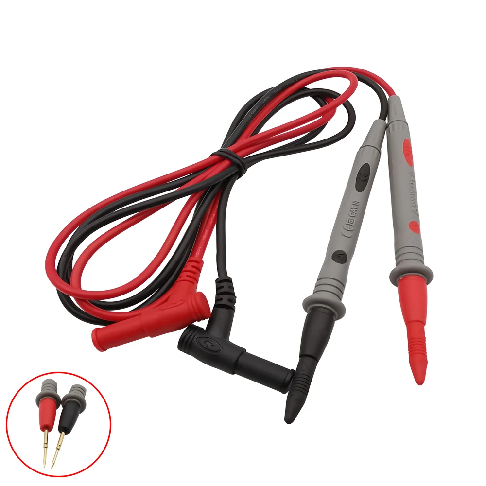 

1Pair Universal Probe Test Leads Pin 20A for Digital Multimeter Needle Tip Meter Multi Meter Tester Lead Probe Wire