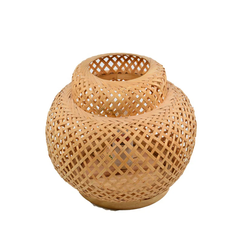 

High Quality Woven Handmade Bamboo lamp Handmade Natural Weaving Restaurant Lantern Pendant Ceiling Light Hanging Bamboo Lamp