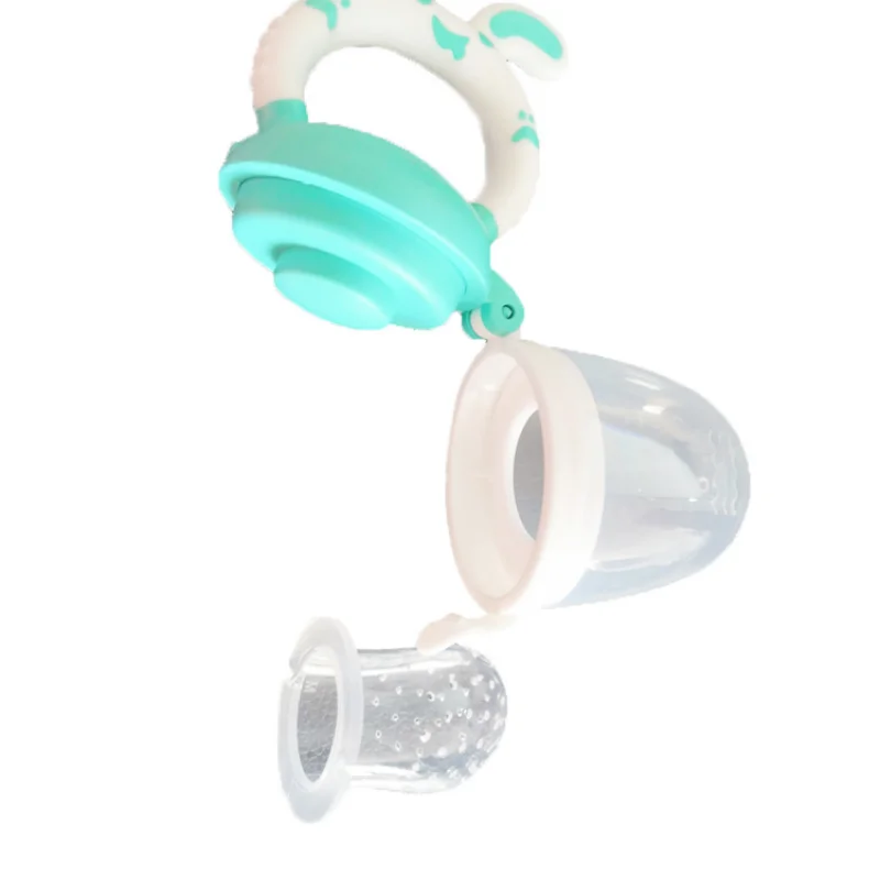 Baby Fruit and Vegetable Bite Music Food Supplement Pacifier Molar Stick Supplementary Portable Storage Baby Fruit Supplement silicone fruit feeder