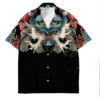 Tessffel Samurai Japanese Tattoo 3D Printed Men's Hawaiian Shirt Beach Shirt Fashion Summer Harajuku Casual Oversized Streetwear 4