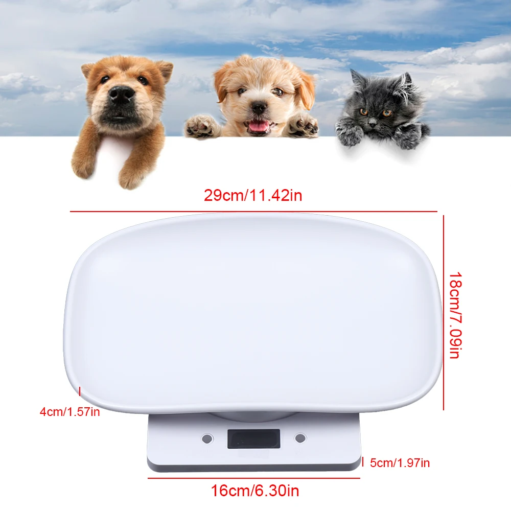 

Portable Digital Newborns Weighing Scale LCD Display Pet Dog Cat