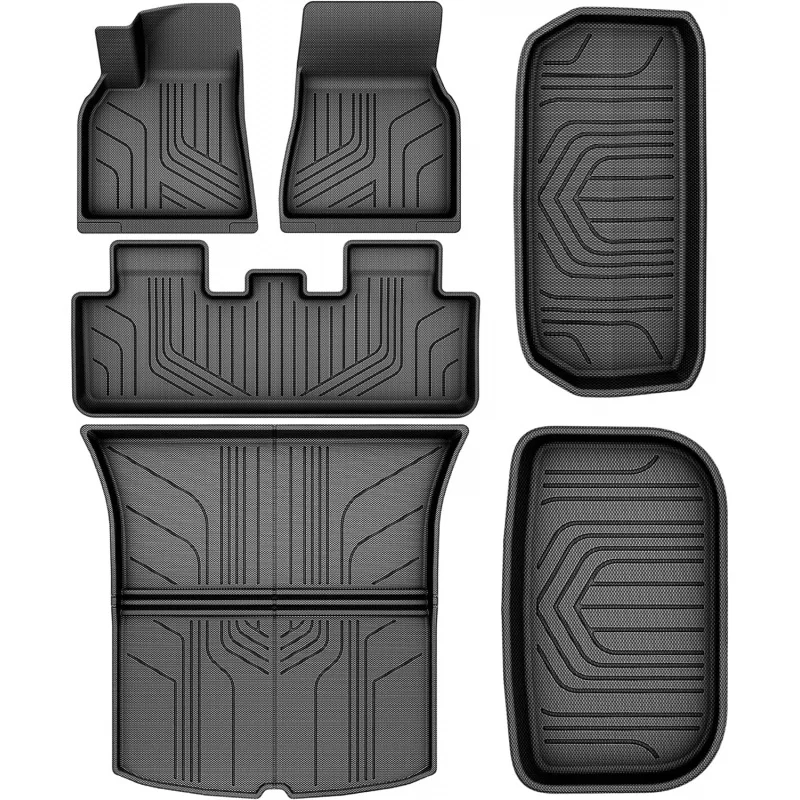 

YITAMOTOR Model Y Floor Mats Full Set Custom Fit 2020-2024 All-Weather Cargo Liners Rear Cargo Tray Trunk Automotive Floor