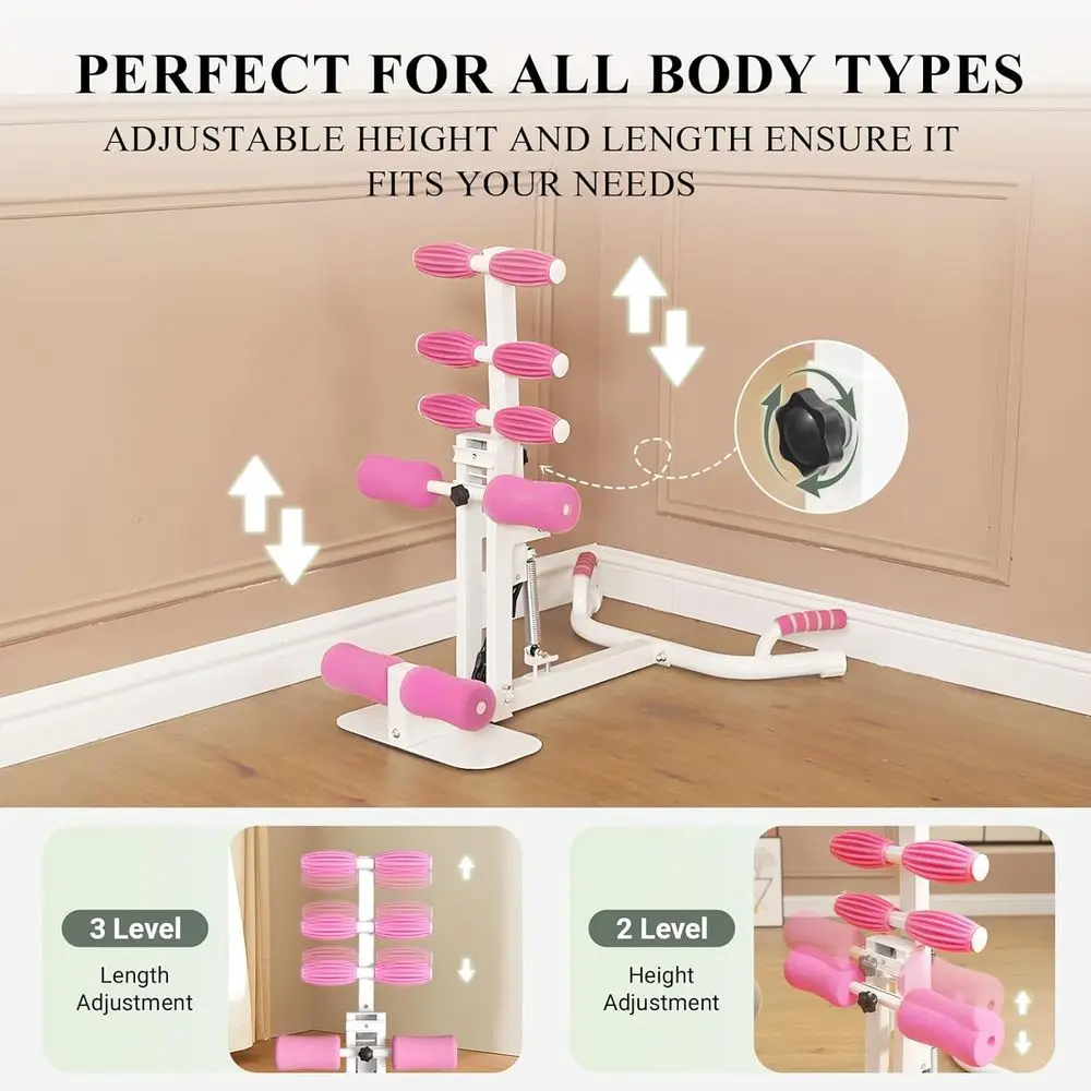 Women Deep Squat Machine With Adjustable Resistance Bands, Home Gym Trainer For Glute, Leg, Core And Abdominal Exercise_voghion.com