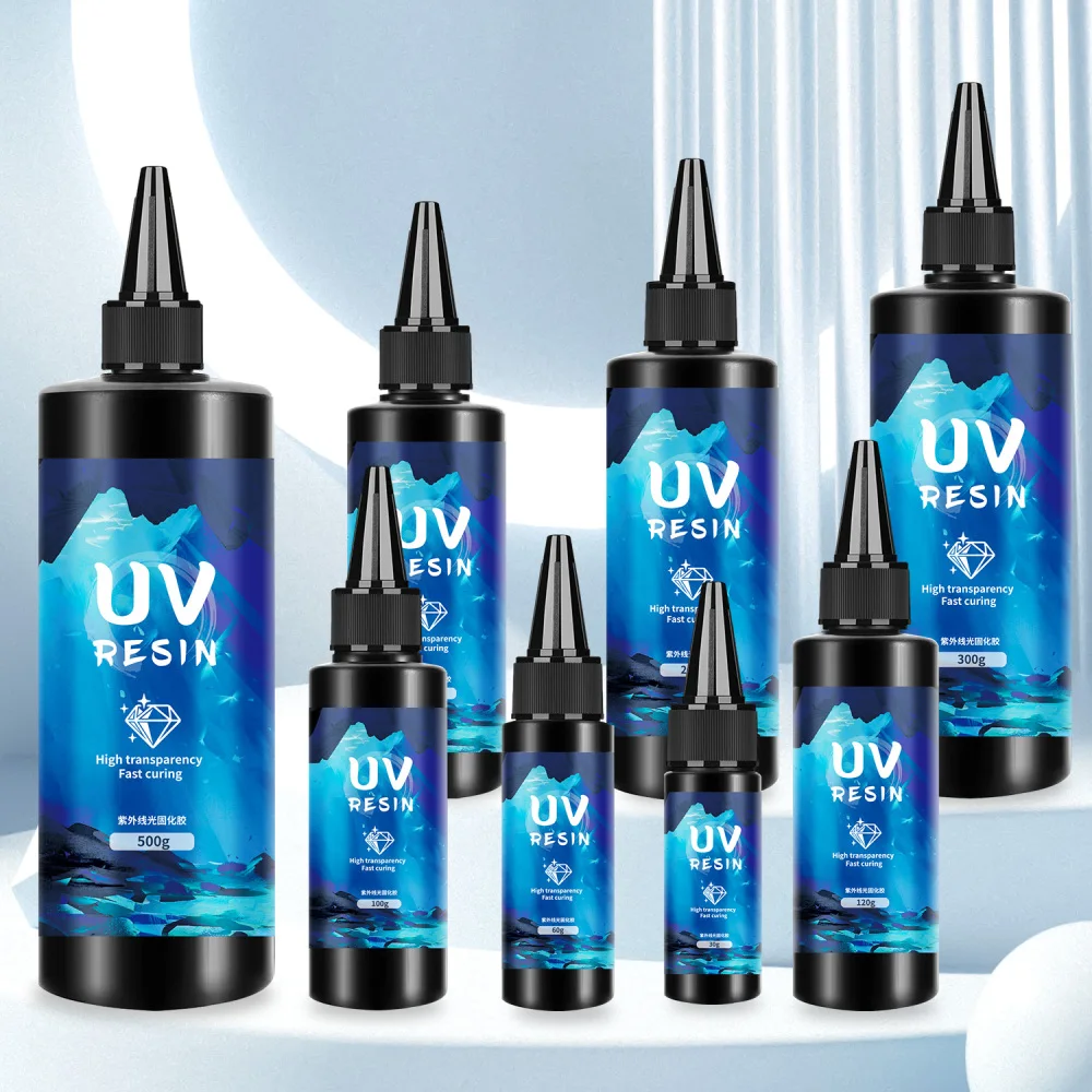 Description Picture 5 of itemRare Uv Resin Glue High Clear Hardness Epoxy Resin UV Glue For Jewelry Making Transparency Quickly Drying Uv Glue 30-1000g