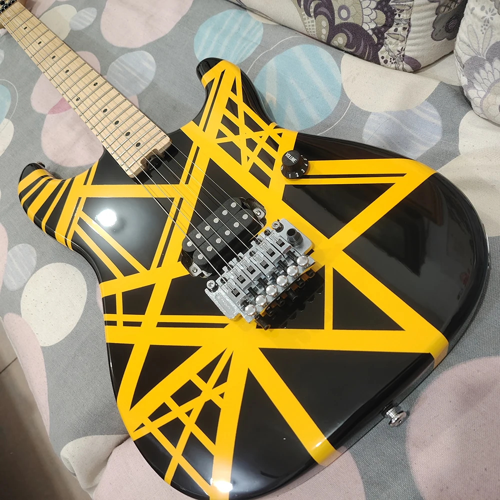 Yellow Wired Electric Guitar High Quality with Bottom Turbo Adjustment In Stock and Ping