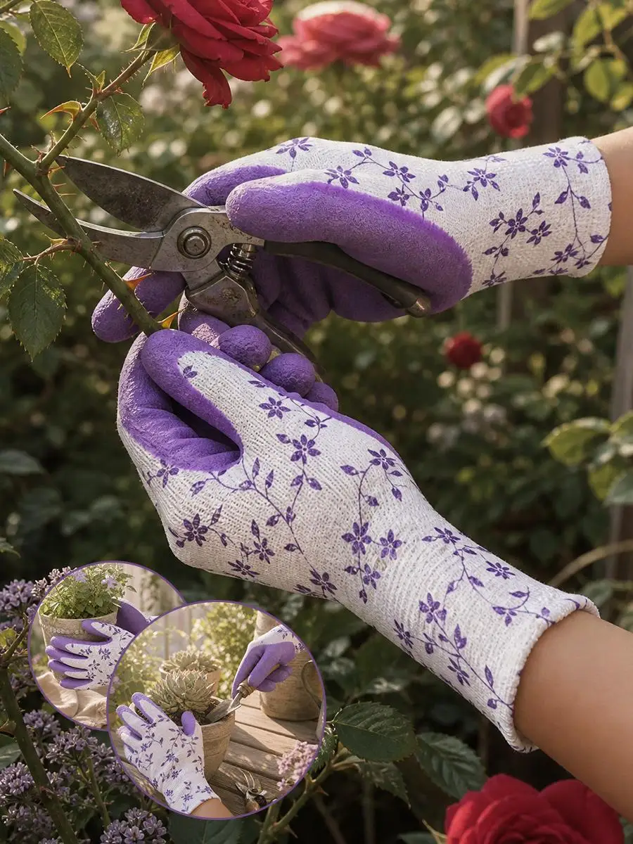 Professional Anti-Slip Stab-Resistant Gardening Gloves - Breathable, Easy-Clean Design
