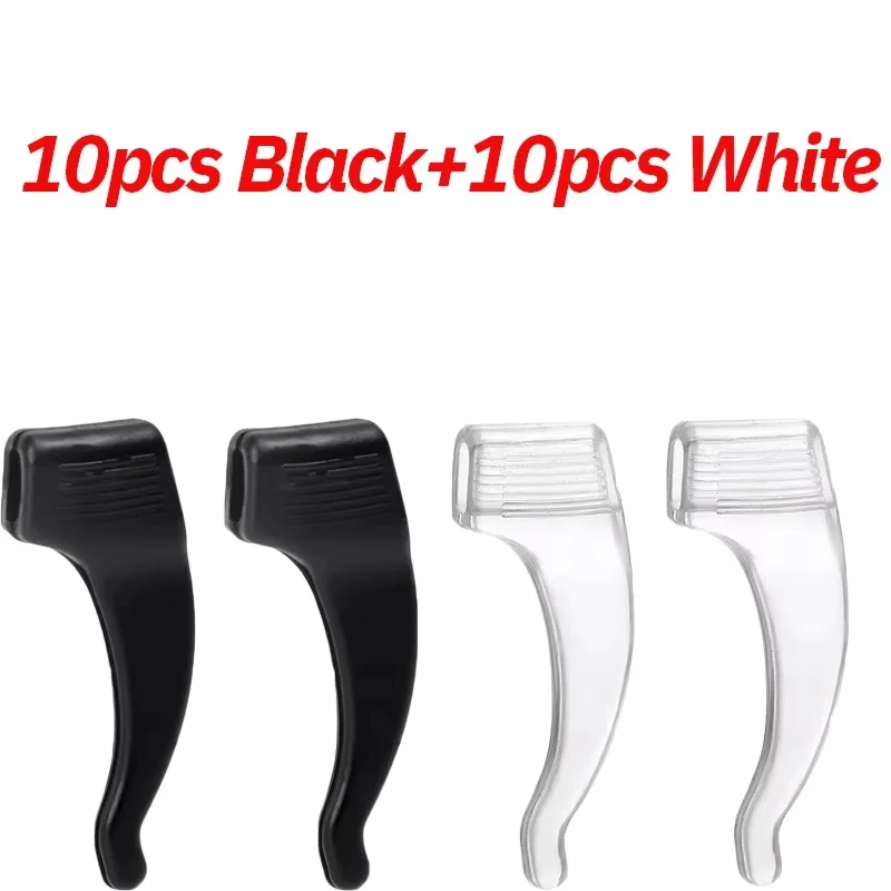 Silicone Anti-Slip Eyewear Ear Hooks - 20 Pack