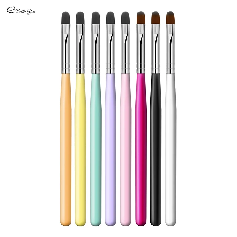 nail art tools 1PC Nails Art Brush Pattern Phototherapy Acrylic UV Gel Extension Builder Coating Painting Pen DIY Manicure Accessories Tool