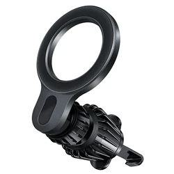 Ultra Magnetic Car Dashboard Phone Holder - Compact MagSafe Car Mount and Accessories (Black)