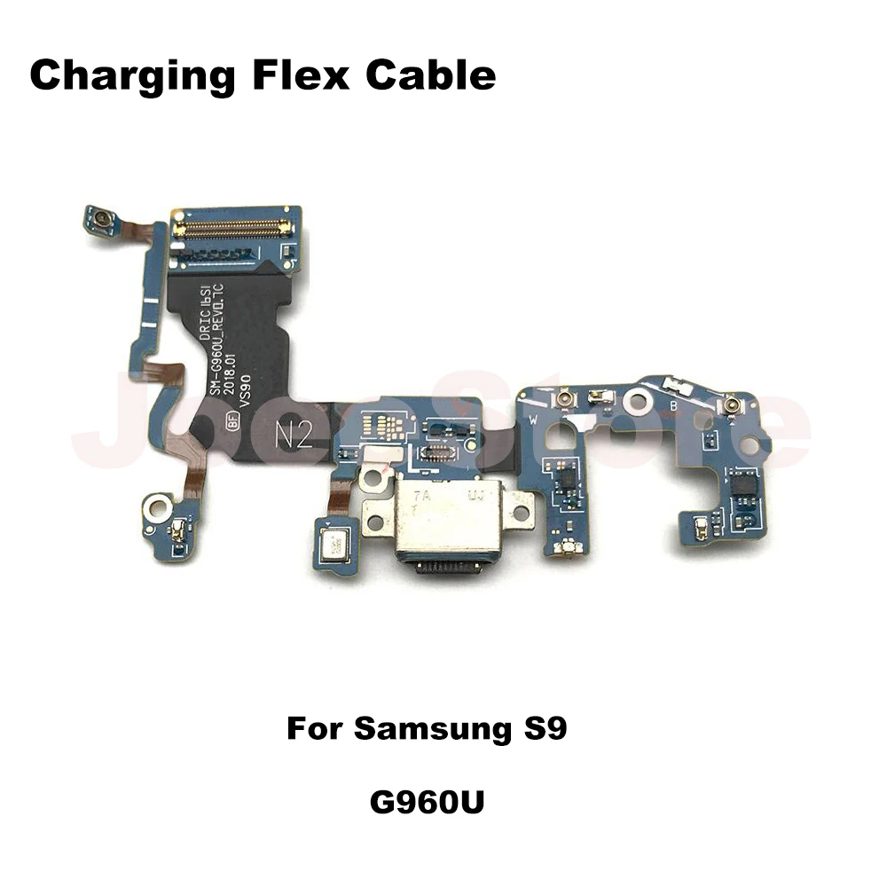 충전 도크 포트 커넥터 플렉스 케이블, 삼성 갤럭시 S8 S9 플러스 G950F G955F G950U G960F G965F 용 USB 충전기 부품, 1 개