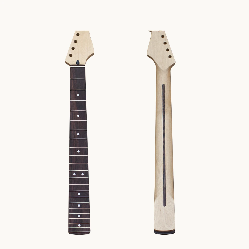 24 Fret 25,6 Inch Gitaarhals Matte Esdoorn Hals Palissander Toets Gitaarhals LP Gitaar Vervanging kopen vanaf een prijs van 47