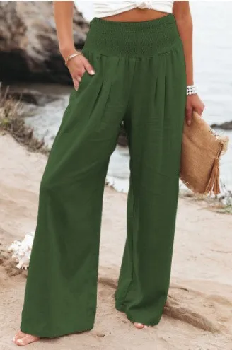 Simple Wide-Leg Casual Loose Pants