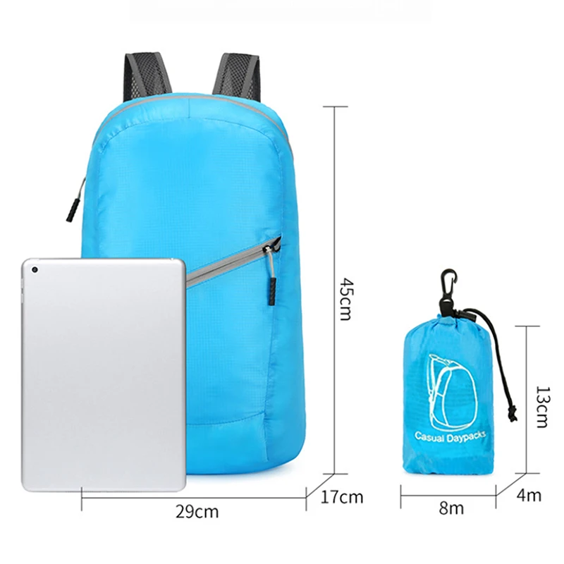 Outdoor Lightweight Portable Waterproof Folding Backpack For Women Men Travel Sport Daypack Cycling Hiking Bag Ultralight Pack