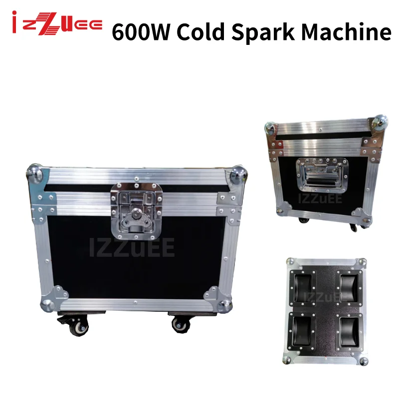 1-4PCS 750W Cold Sparks Machine 1 Flight Case Sparkler Wedding Indoor Outdoor Fireworks DJ Remote DMX Controller Home Party 6