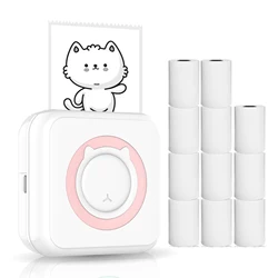 Imprimante Photo Portable multifonction tout en un, Mini imprimante instantanée sans fil, compatible avec connexion BT pour Smartphone 57mm 
