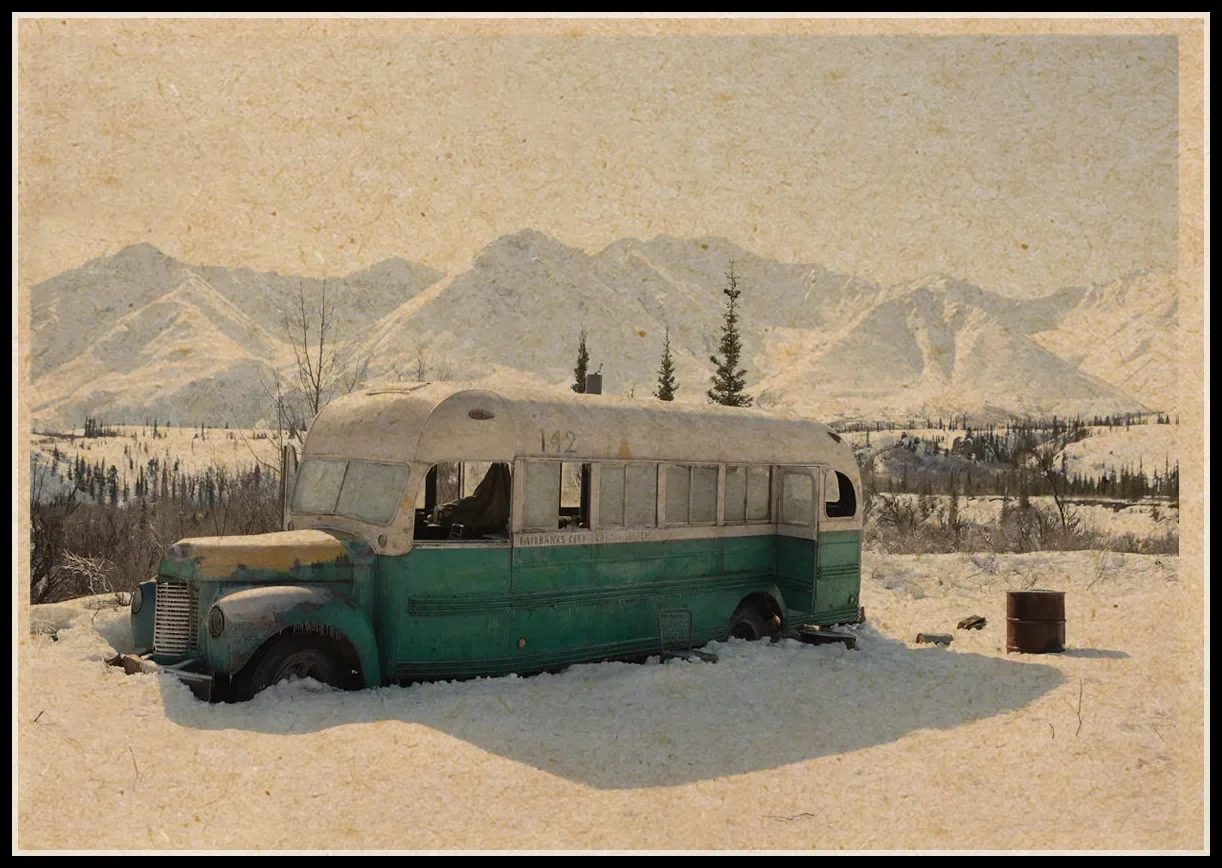 Into The Wild High Quality Retro Poster Vintage Poster Wall Decor for Home Bar Cafe Interior Decorative Painting
