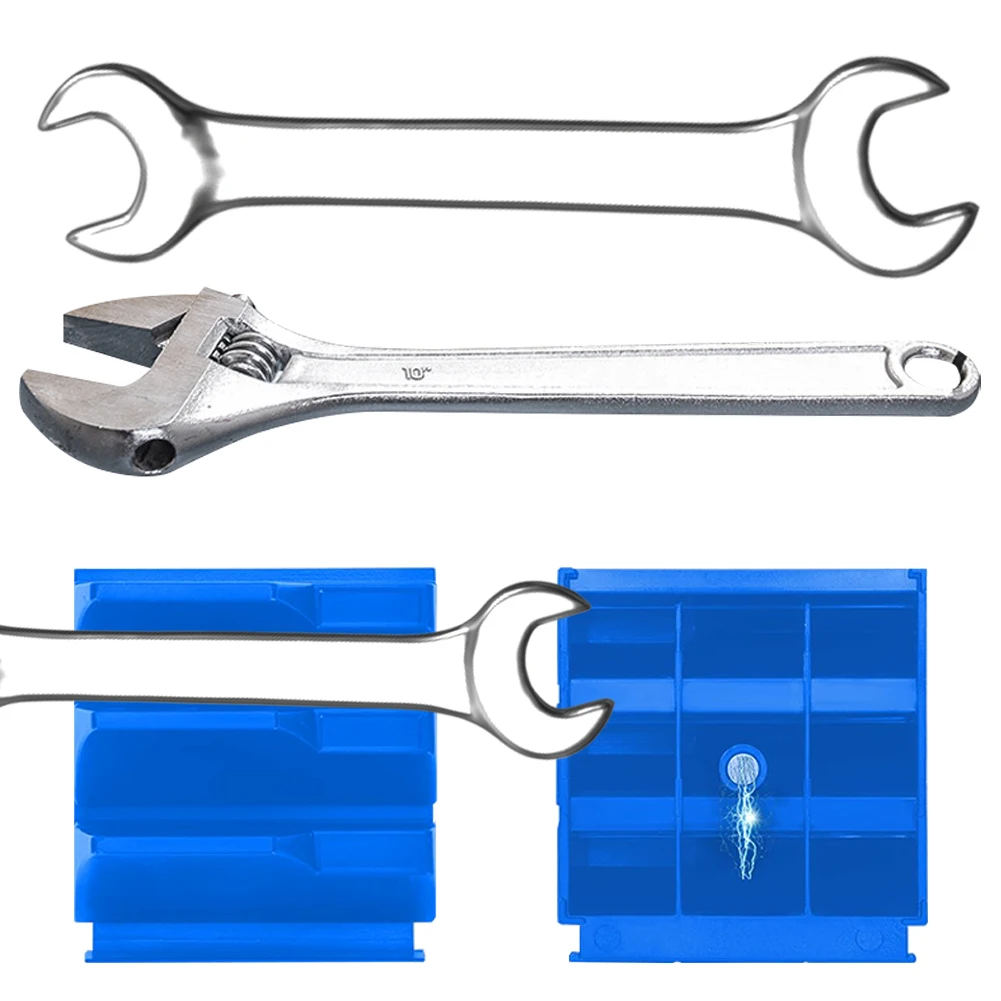 23Pcs Modular Wrench Organizer Practical Portable Tool Storage Rack Wrench Rack for Tool Drawer Storage Easy To Install