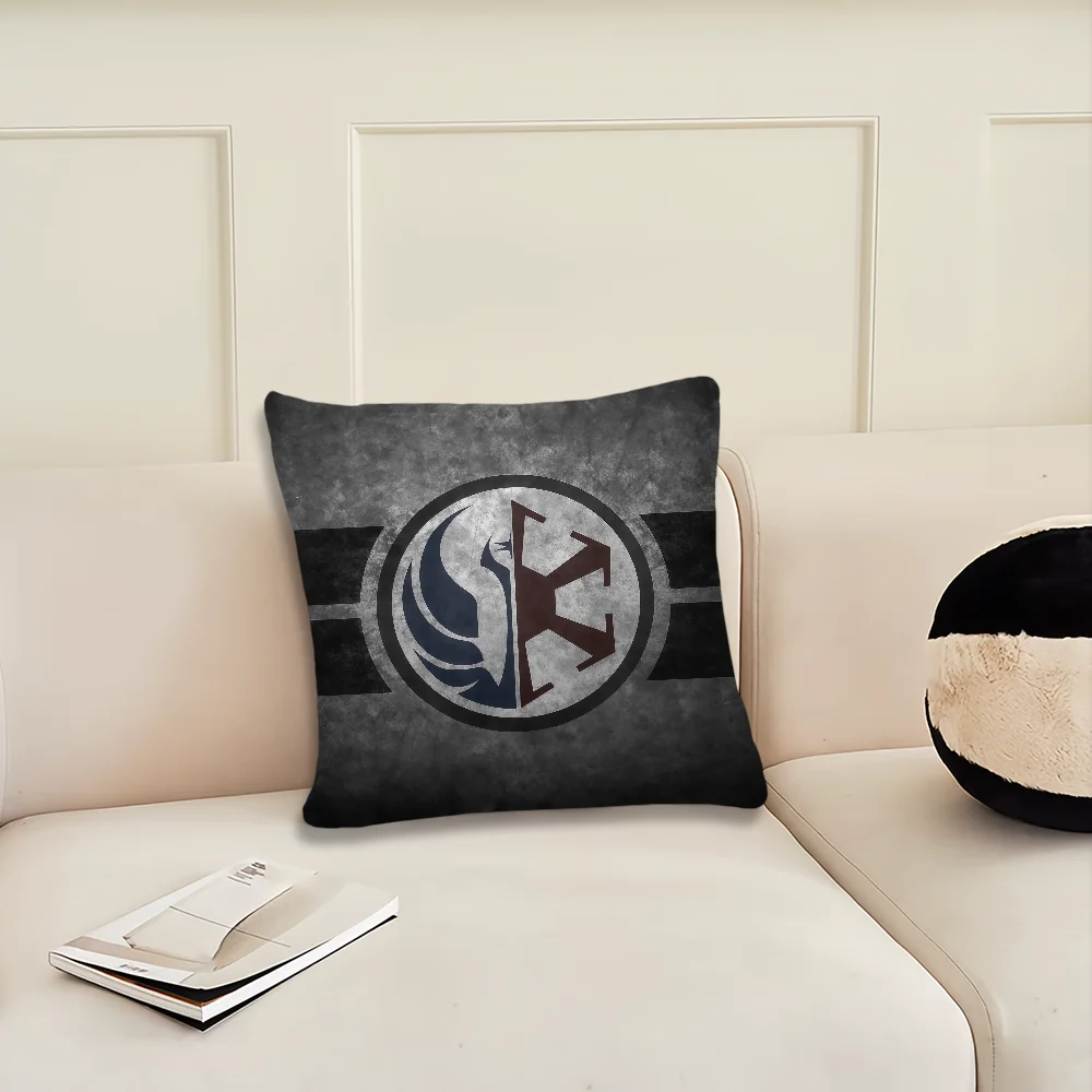 Film S-Star W-Wars Logo Kissenbezug Kissenhülle Dekoration Zimmer Zuhause Sofa Wohnzimmer Büro Auto Nordische Schlichtheit – Detail 14