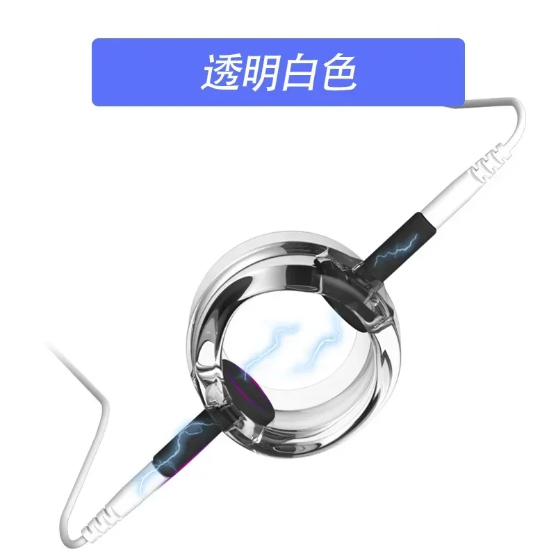 Electro Stimulate BDSM Fetish Penis Enlargement Glans Ring Male Sex Toys Electric Shock Penis Ring E-stim Massage Cock electro sex toys electric sex toys penis rings