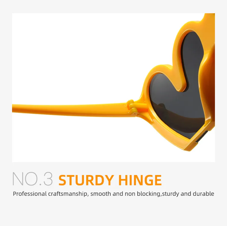 XJiea Heart Sunglasses For Women Fashion 2024 Designer Steampunk Trend Female Sun Glasses Part Lovel Eewear_voghion.com