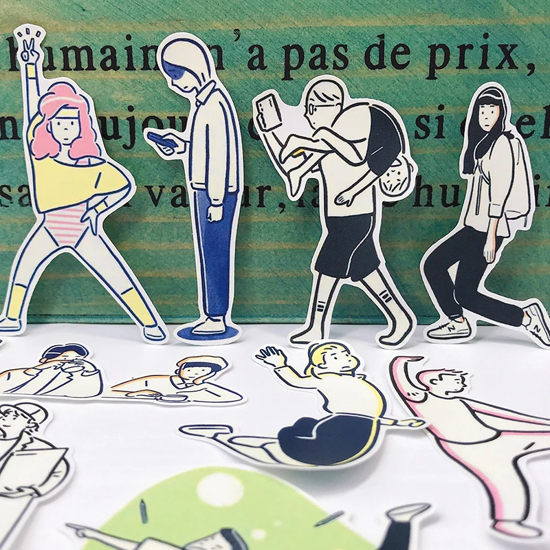 

23pcs Cute Couple Love Girl Boy Stickers/Scrapbooking Stickers /Decorative /DIY Craft Photo Albums On Laptop Decal Toy Sticker