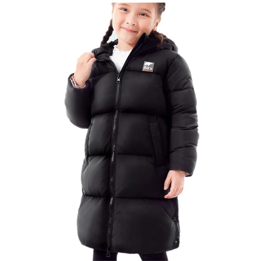 

Winter Fashion Children's Windproof Thicker Warm Hooded Coat Outerwear 90% White Duck Down Jackets For Boys Girls A1755