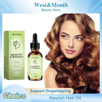 Hair Care Oil Dense Softening Repair Damage Split Ends Dry Nourishing Shiny Regrowth Strengthening Rosemary Batana Essential Oil