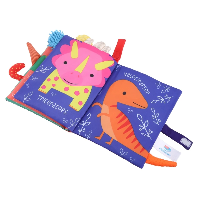 Interactive Montessori Soft Toy Polyester Cloth Book Stimulation Reading Book Early Learning Gift for Baby Teaching Book 4