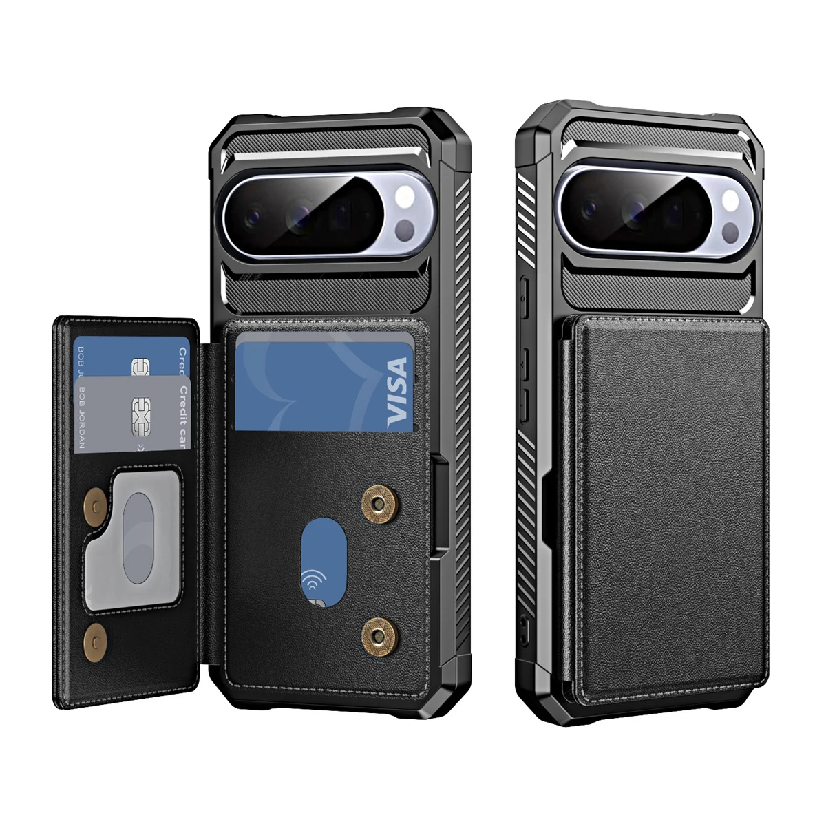 Leather Flip Card Slot Wallet Phone Case - Shockproof Pocket Cover