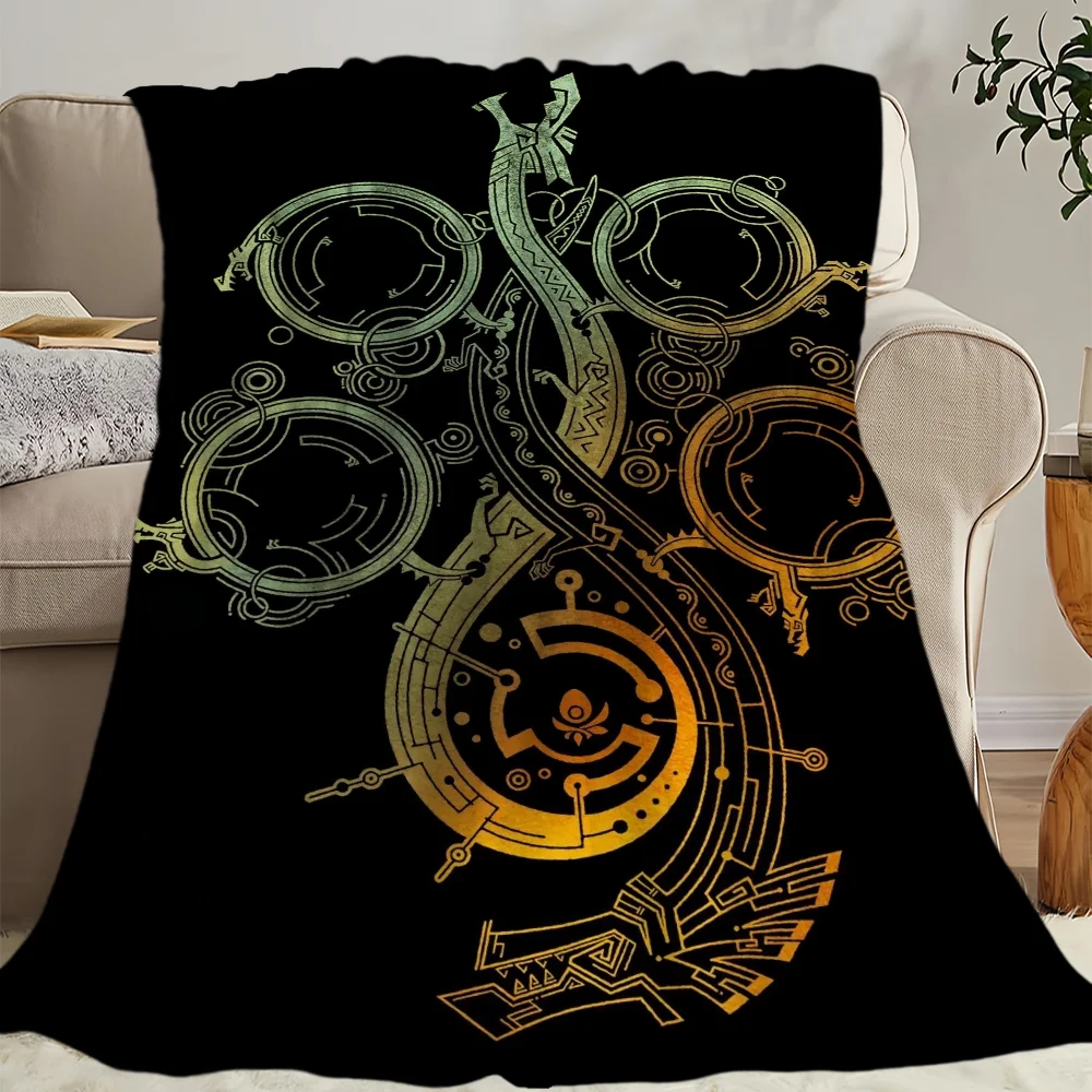 Game M-Monster H-Hunter W-Wilds Skicomfort warm Soft Home Kids Lunch Blanket Suitable for Living Room Office Daily Travel Gifts 6
