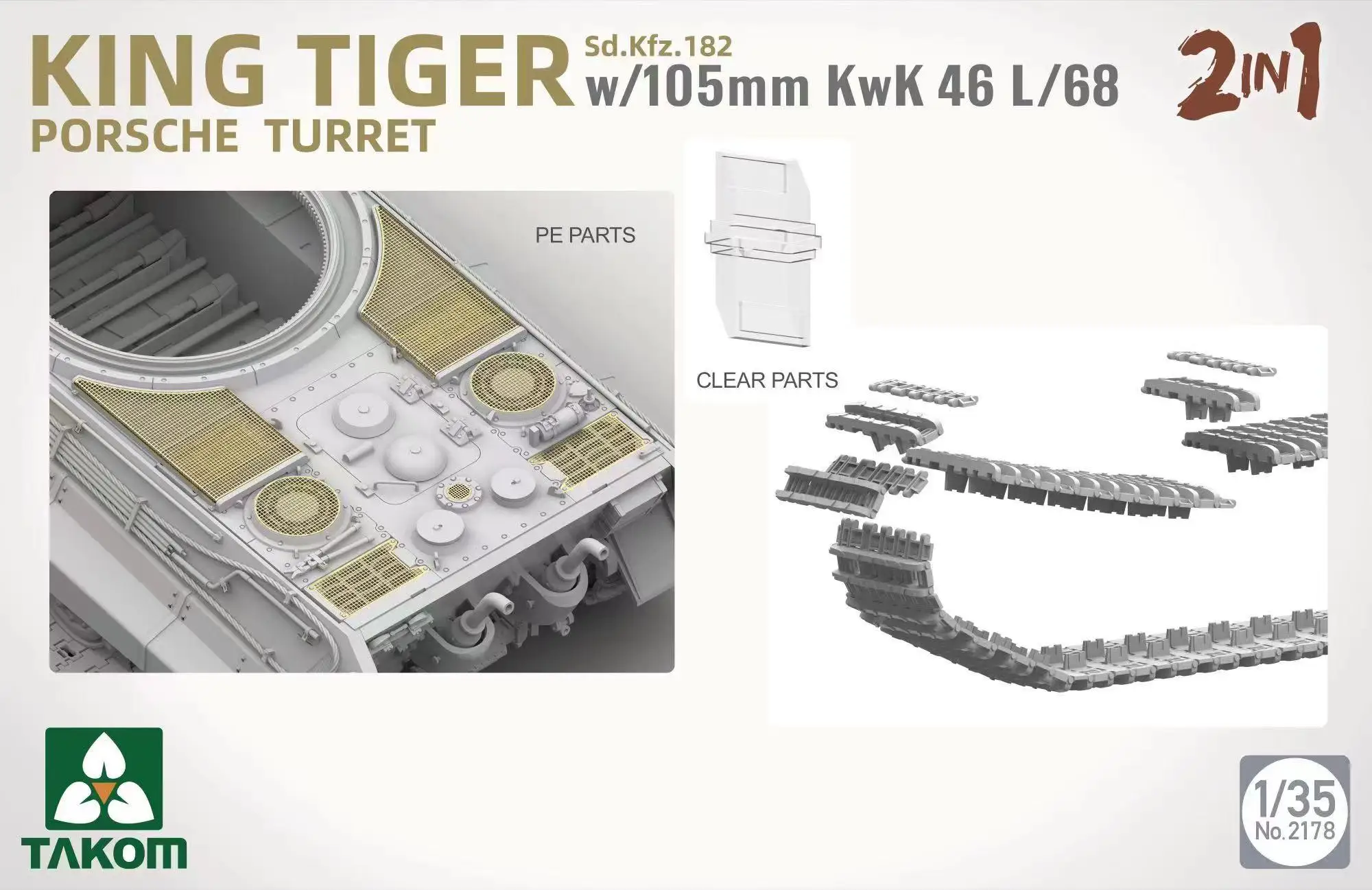 Takom 2178 1/35 King Tiger Sd.Kfz.182 w/105mm KwK 46L/68
