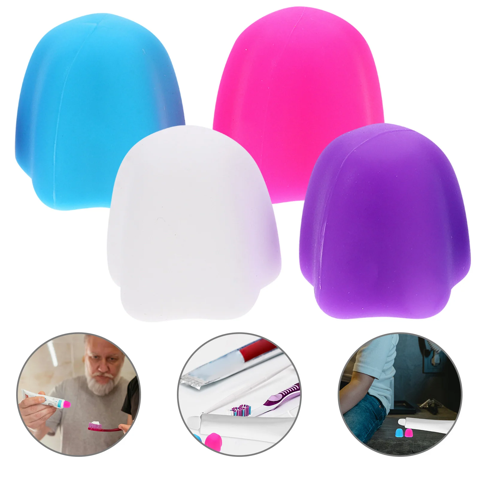 

Portable Toothpaste Protectors Face Lotion Dispenser Cap Protective Caps Squeezer Tools