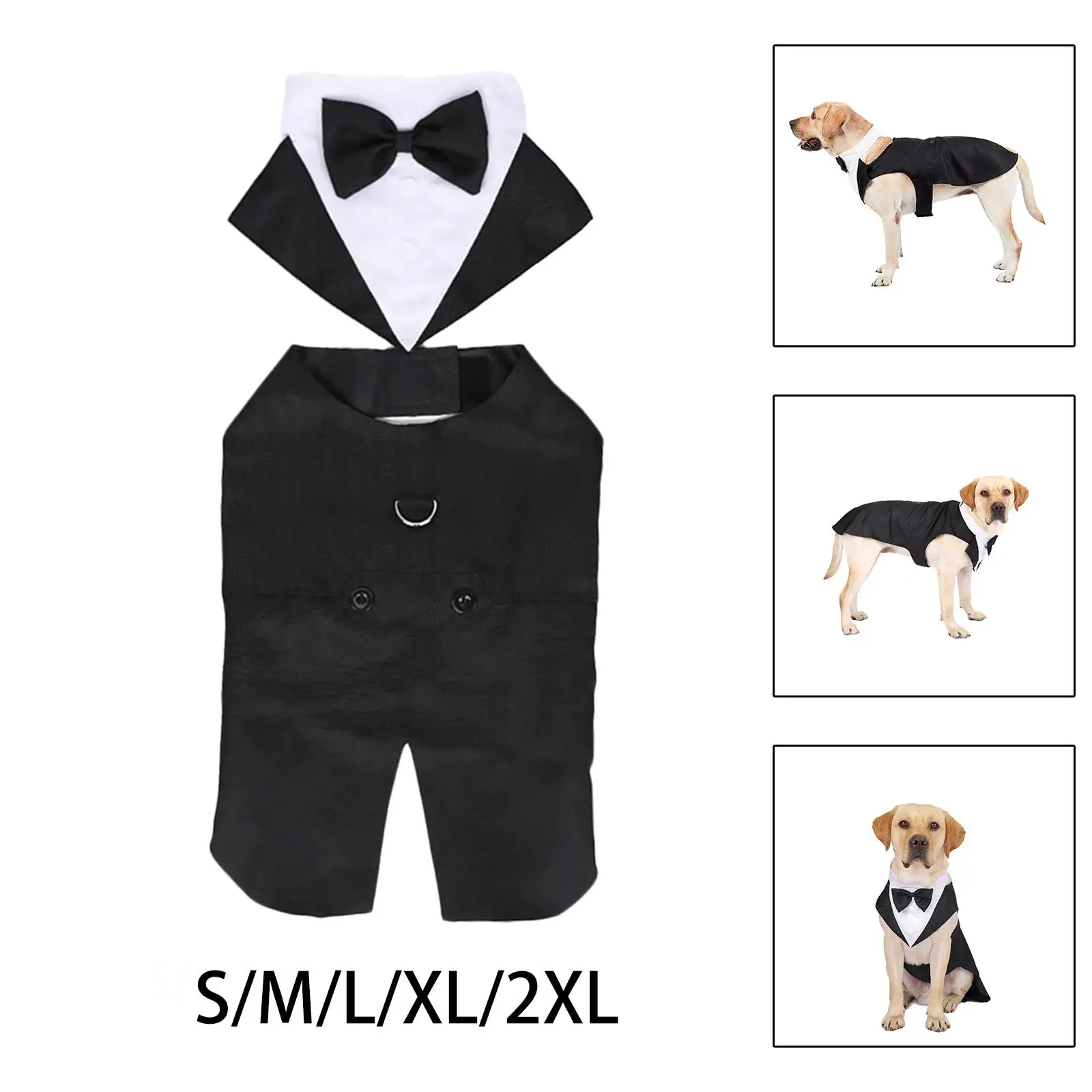 Elegant Dog Tuxedo Costume 2