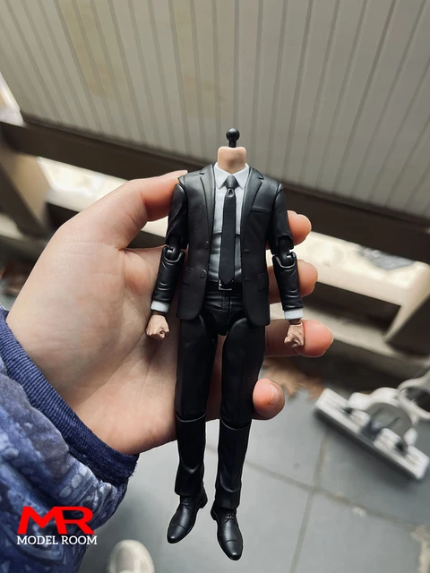 2023 Q4 Manipple Studio 1/12 Black Suit Body With Interchangeable Hands  Model Fit 1:12 Shf Mafex Head Sculpts - Action Figures - AliExpress